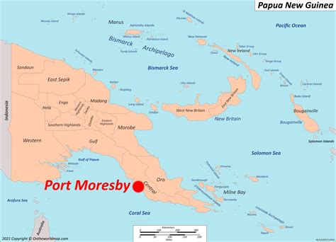 Port Moresby Location Map