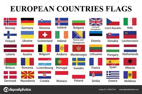 Banderas Países Europeos Con Nombres Países Banderas | Free Nude Porn ...