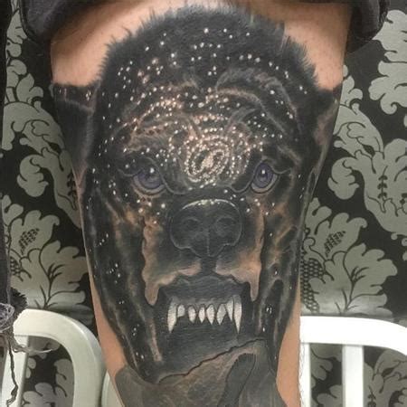 Galaxy wolf tattoo by Jon Clue: TattooNOW