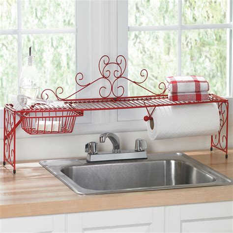 Cool Over The Sink Shelf Organizer Floating Media Center Pottery Barn ...