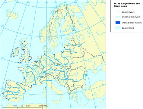 Europe Map With Rivers And Countries