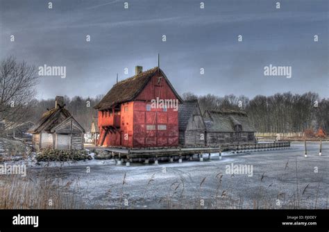 Medieval Village - Houses Stock Photo - Alamy