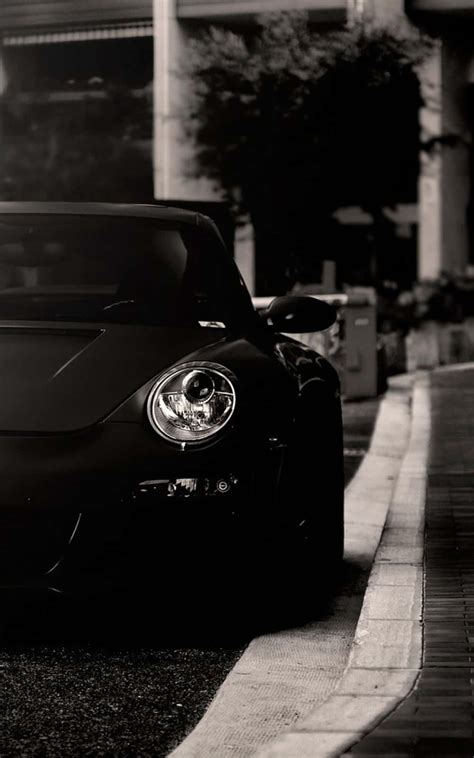 Download Sleek Black and White Car in Monochrome Wallpaper | Wallpapers.com