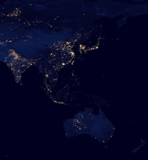 Night Satellite Photos | Earth, U.S., Europe, Asia, World