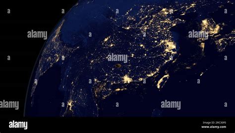 Toutatis asteroid orbiting earth planet at night Stock Photo - Alamy