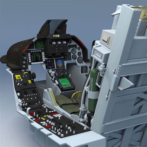 Cockpit F16 modèle 3D $79 - .obj .fbx .ma - Free3D