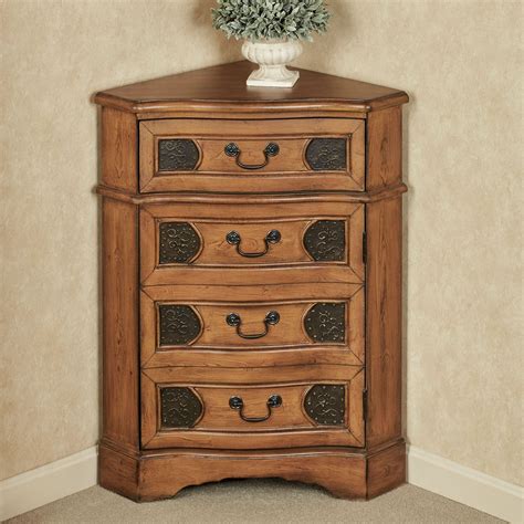 Cadiz Wooden Corner Accent Cabinet