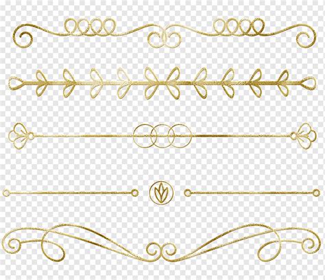 Gold Dividers Vector Art Png Gold Dividing Line Gold Vector Line | The ...