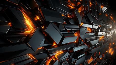 HD 3D Abstract colorful black and gold gaming wallpaper with sharp ...