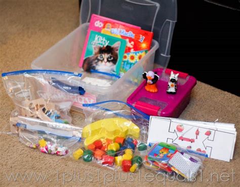 What's in the Preschool Box ~ Quiet Time Boxes