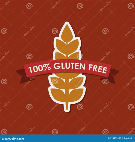 Gluten free label stock vector. Illustration of advertising - 110439129