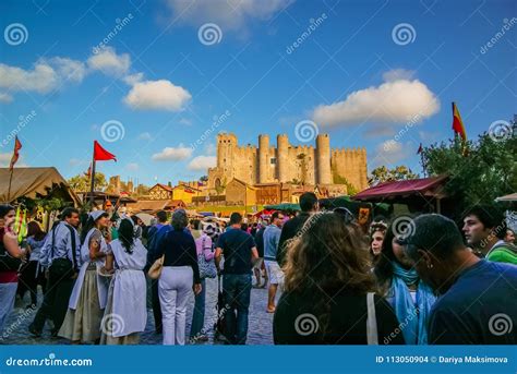 Annual Medieval Festival in Obidos in Portugal Editorial Stock Image ...