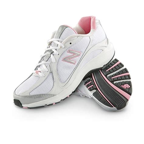 Women's New Balance 496 Walking Shoes, White / Gray / Pink - 597382 ...