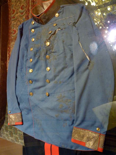 Archduke Franz Ferdinand's blood-stained uniform, 1914 [600x800] : r ...