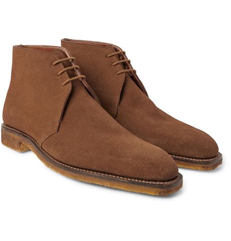 George Cleverley Suede Chukka Boots in Brown for Men - Lyst