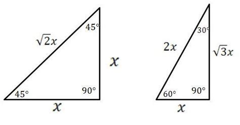 30 60 90 Triangle Worksheet Mathcounts Notes Special Right | Free ...