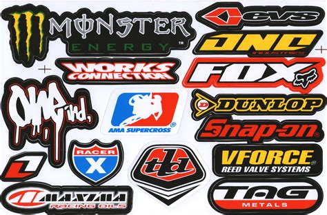 Motocross Motor Racing Cycle Tuning Kit Logo Dirt Bike Racing Decor ...