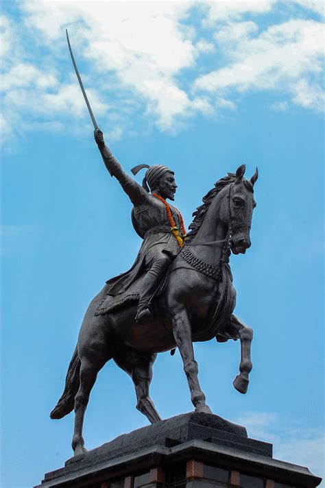 Download Caption: Majestic Chhatrapati Shivaji Maharaj Statue Riding on ...