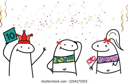 Meme Internet Flork Pack Happy Birthday Stock Vector (Royalty Free ...