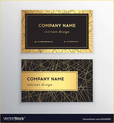 Black and Gold Business Card Templates Free Of Luxury Business Card ...