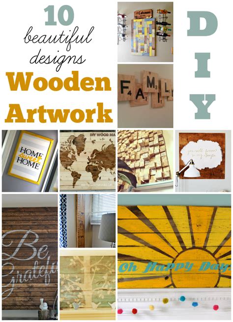 DIY Wooden Artwork: 10 Beautiful Designs | Today's Creative Ideas