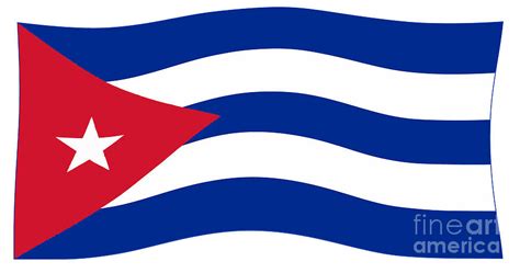 Cuba Flag Waving Digital Art by Bigalbaloo Stock - Fine Art America