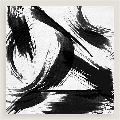 Black And White Abstract Canvas Art - MAXIPX