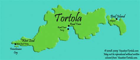 Map of Tortola