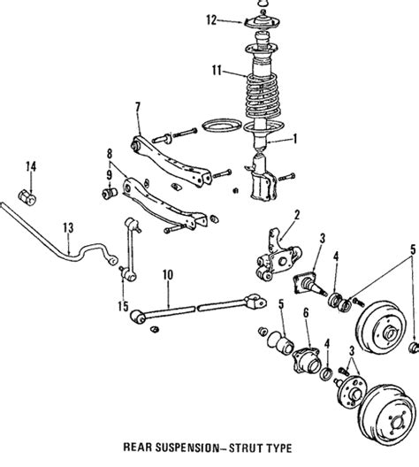 Genuine OEM Rear Suspension Parts for 2005 Toyota Camry XLE - Olathe ...