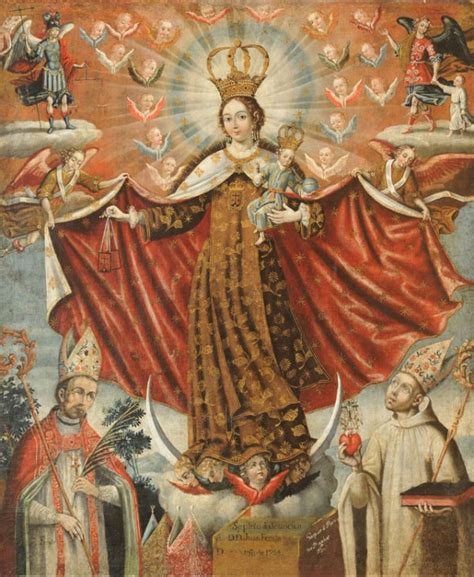 Gaspar Miguel de Berrío, Our Lady of Mount Carmel with Bishop Saints ...