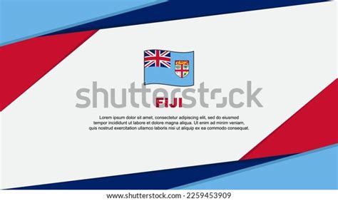 Fiji Flag Abstract Background Design Template Stock Vector (Royalty ...