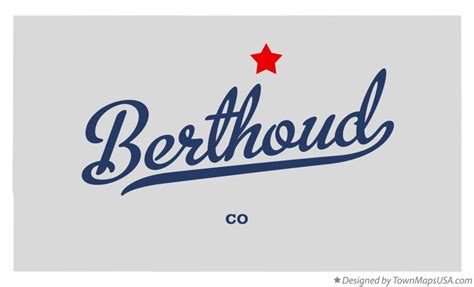 Map of Berthoud, CO, Colorado