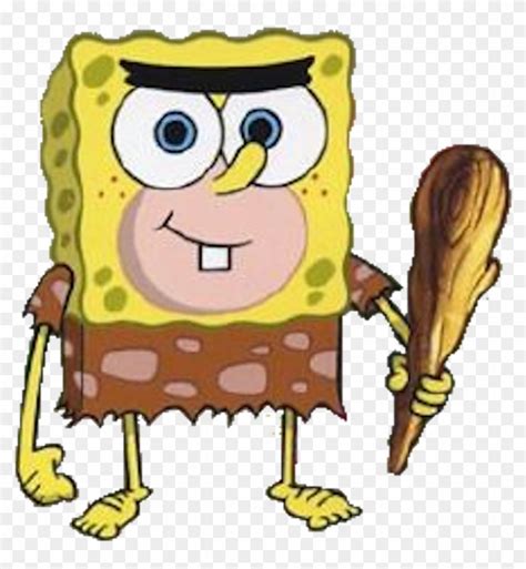 Spongebob Caveman Png - Sponga Feu Feu, Transparent Png - 1035x1073 ...