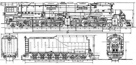 Union Pacific Big Boy Locomotive Drawing