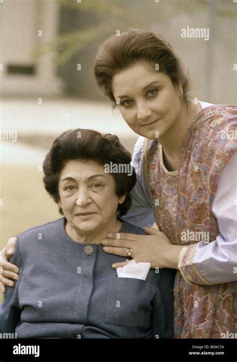 Wife of the Afghan President Mohammad Najibullah right with her Stock ...