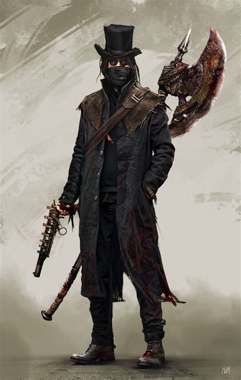 Hunter concept, Nagy Norbert | Steampunk characters, Bloodborne art ...