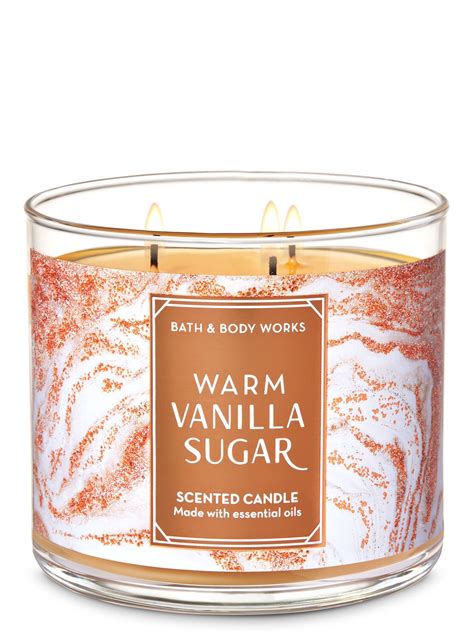 Bath & Body Works Warm Vanilla Sugar 3-Wick Candle | Candles, Bath body ...