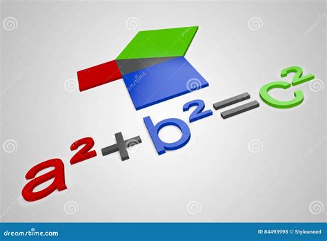 Pythagoras`s Constant AÂ²+bÂ²=cÂ² Stock Illustration - Illustration of ...