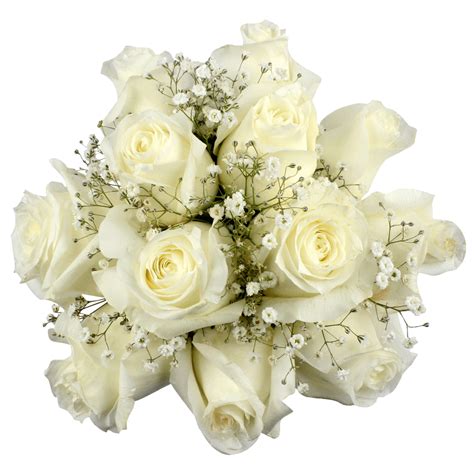 Bouquet Of White Roses PNG Images HD - PNG Play