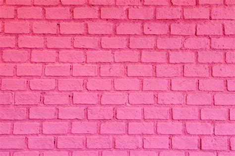 HelloDecor Polyester Fabric 7x5ft Pink Brick Wall Valentine's Day ...