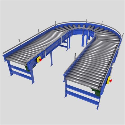 Steel Natural Wholes Curved Roller Conveyor, Capacity: 100-150 kg per ...