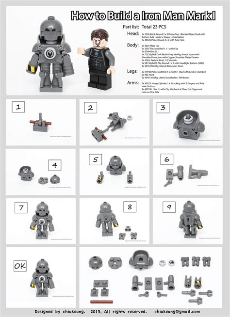 So you wanna build your own Iron Man Mk.I #LEGO armor, eh? | Lego ...