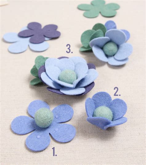 Simple Felt Flowers, Free Pattern! – Benzie Design