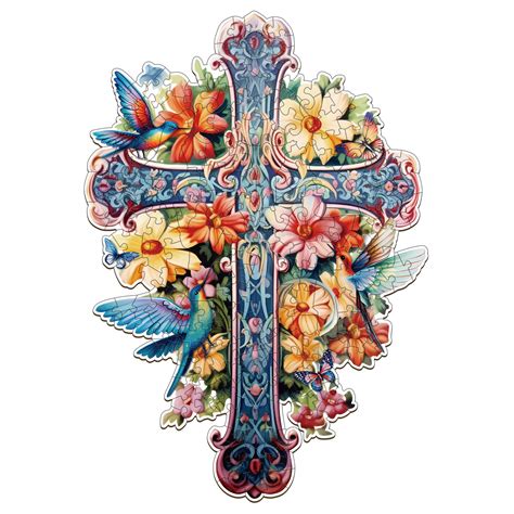 Wooden Jigsaw Puzzle-Blessing Cross-1 - KAAYEE