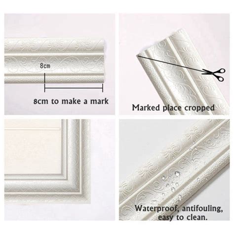 3D Waterproof Wallpaper Border Peel and Stick Wall Border Foam Wall ...