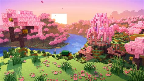 Minecraft Cherry Blossom trees by tsushimasDestiny on DeviantArt