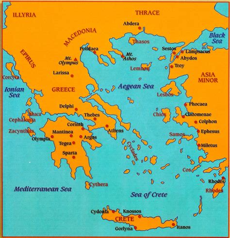 Ancient Greece Maps For Students