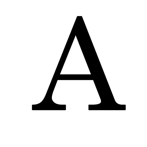 letter A PNG transparent image download, size: 1500x1500px