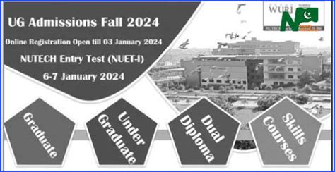 National University of Technology Islamabad NUT Admission Fall 2024 ...