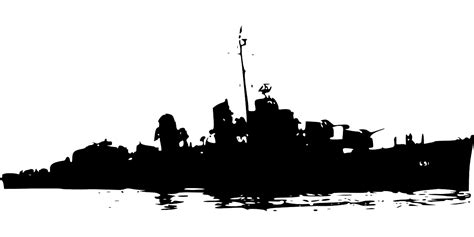 War ship,silhouette,ship,war,navy - free image from needpix.com